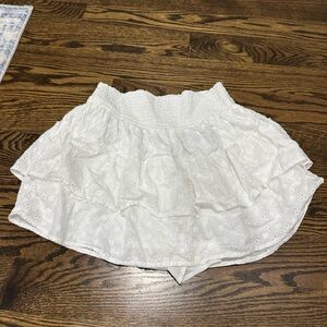 Hollister White Ruffle Skirt NWOT
